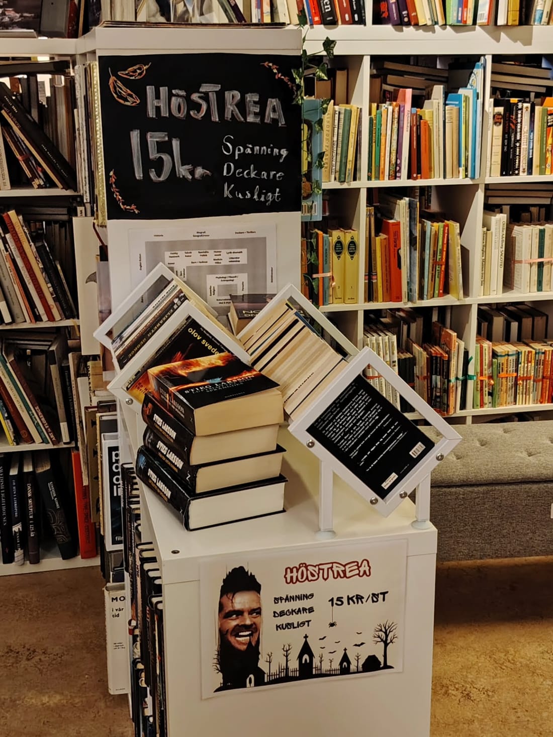 Höstrean med böcker för 15 kr