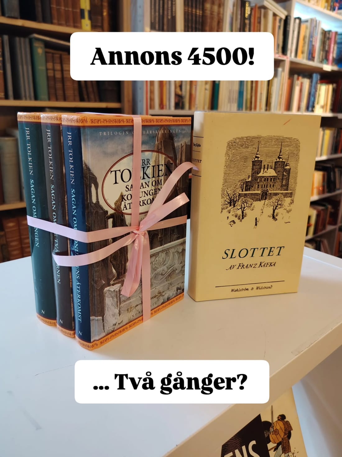 Tolkien och Kafka med rosett på disken